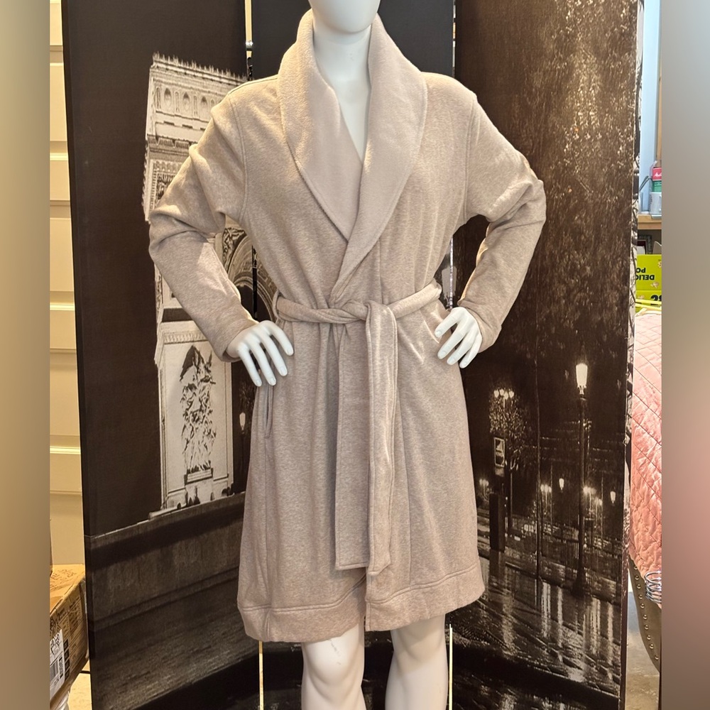 Luxurious UGG Oatmeal & Cream Wrap Robe